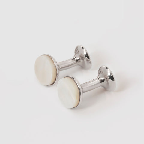 rhodium cufflinks