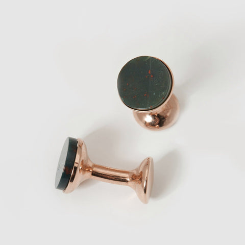 Bloodstone Bow Cufflinks