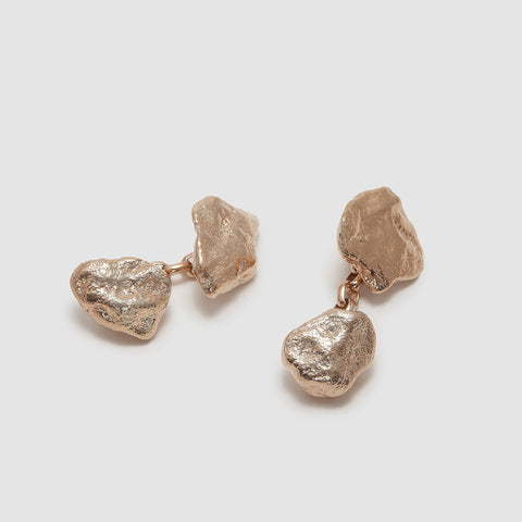 Gold Nugget Cufflinks