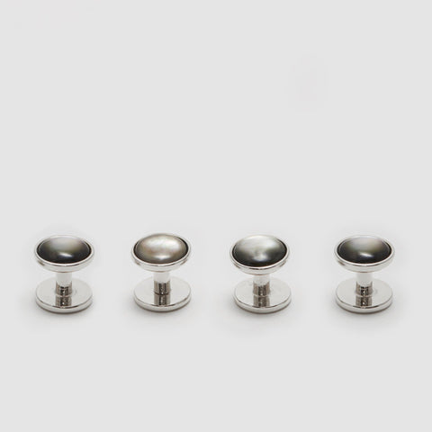 Smokey Mother of Pearl Capsule Stud Set