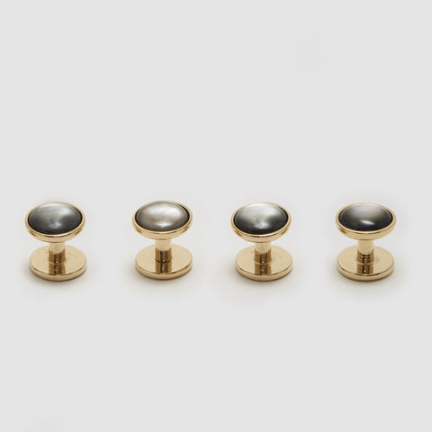 Smokey Mother of Pearl Capsule Stud Set