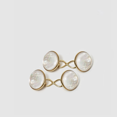 Mother of Pearl Capsule Cufflinks