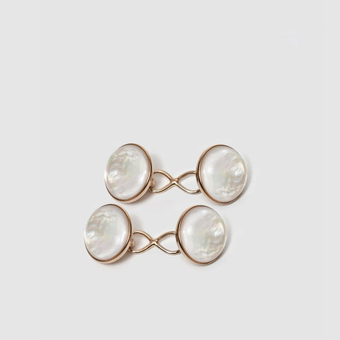 Mother of Pearl Capsule Cufflinks