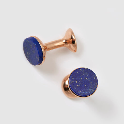 Lapis Lazuli Bow Cufflinks