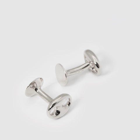 rhodium cufflinks