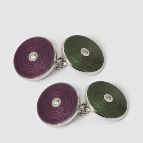 enamel cufflinks