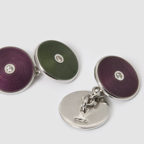 enamel cufflinks