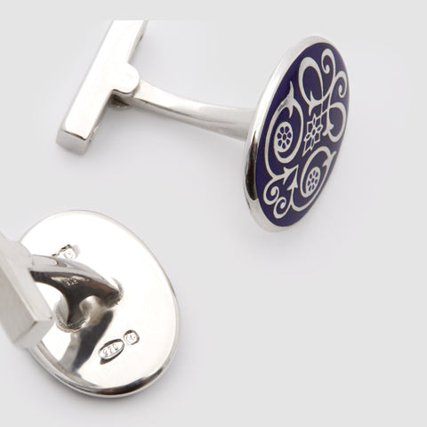 enamel cufflinks