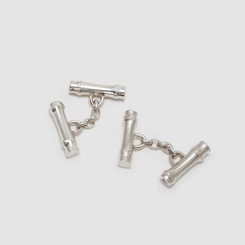 rhodium cufflinks