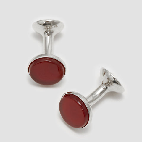 rhodium cufflinks