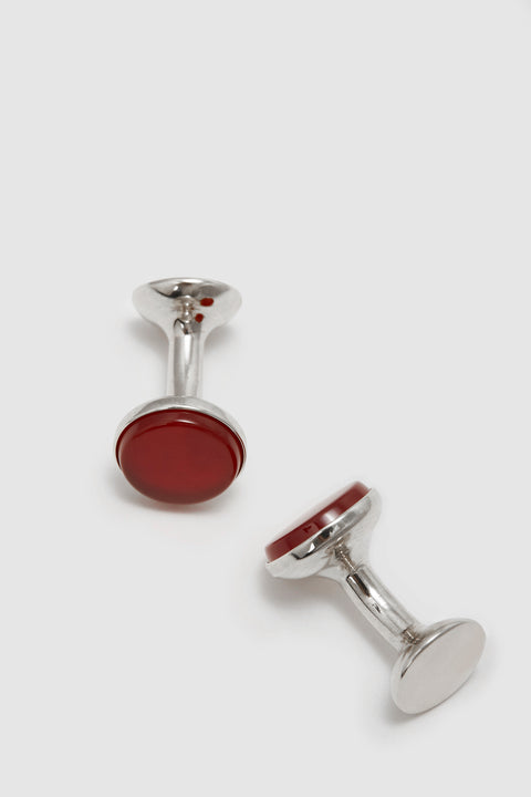 rhodium cufflinks