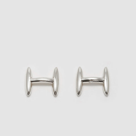 rhodium cufflinks