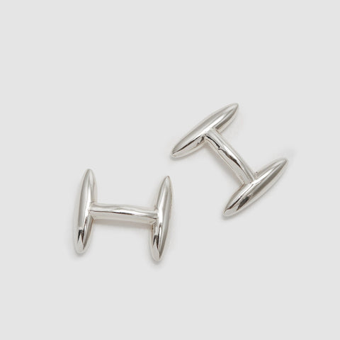 rhodium cufflinks