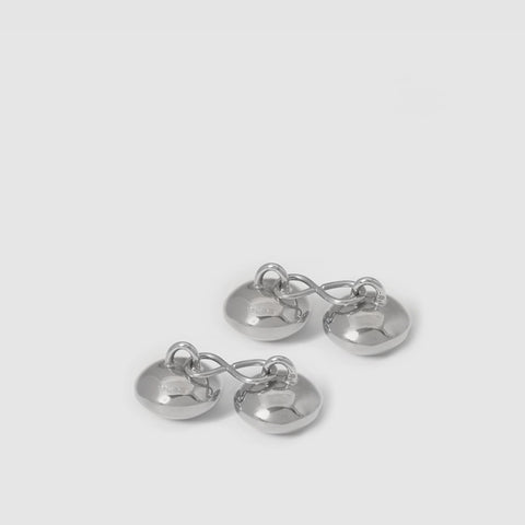 rhodium cufflinks