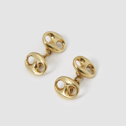 gold cufflinks