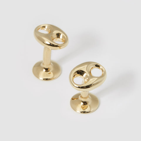 gold cufflinks