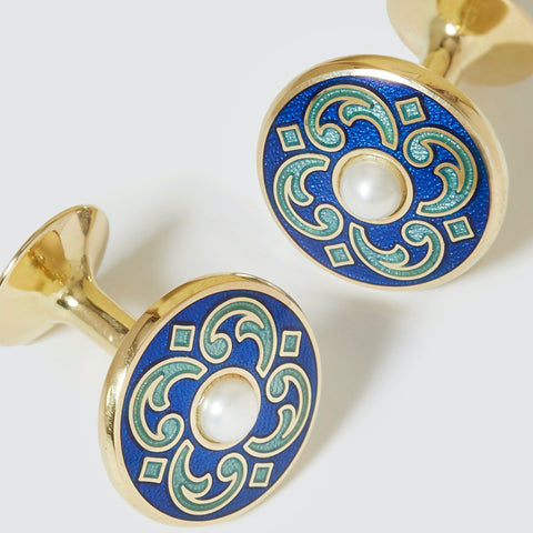 gold cufflinks