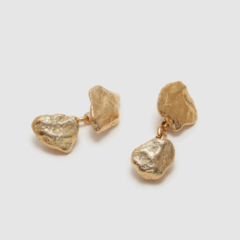 gold cufflinks