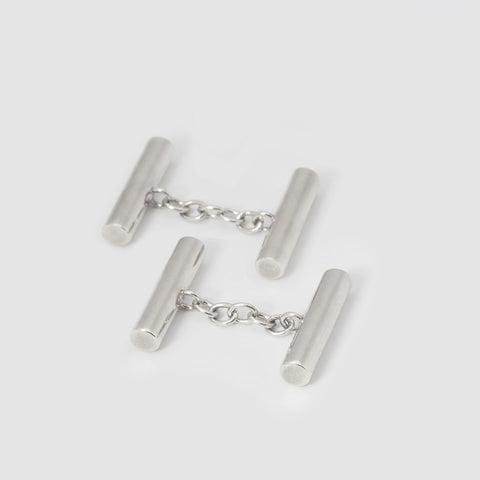 rhodium cufflinks