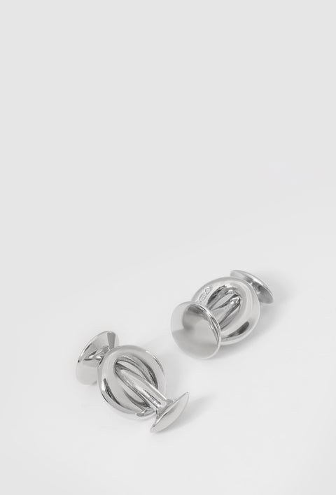 rhodium cufflinks