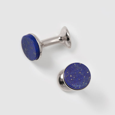 rhodium cufflinks