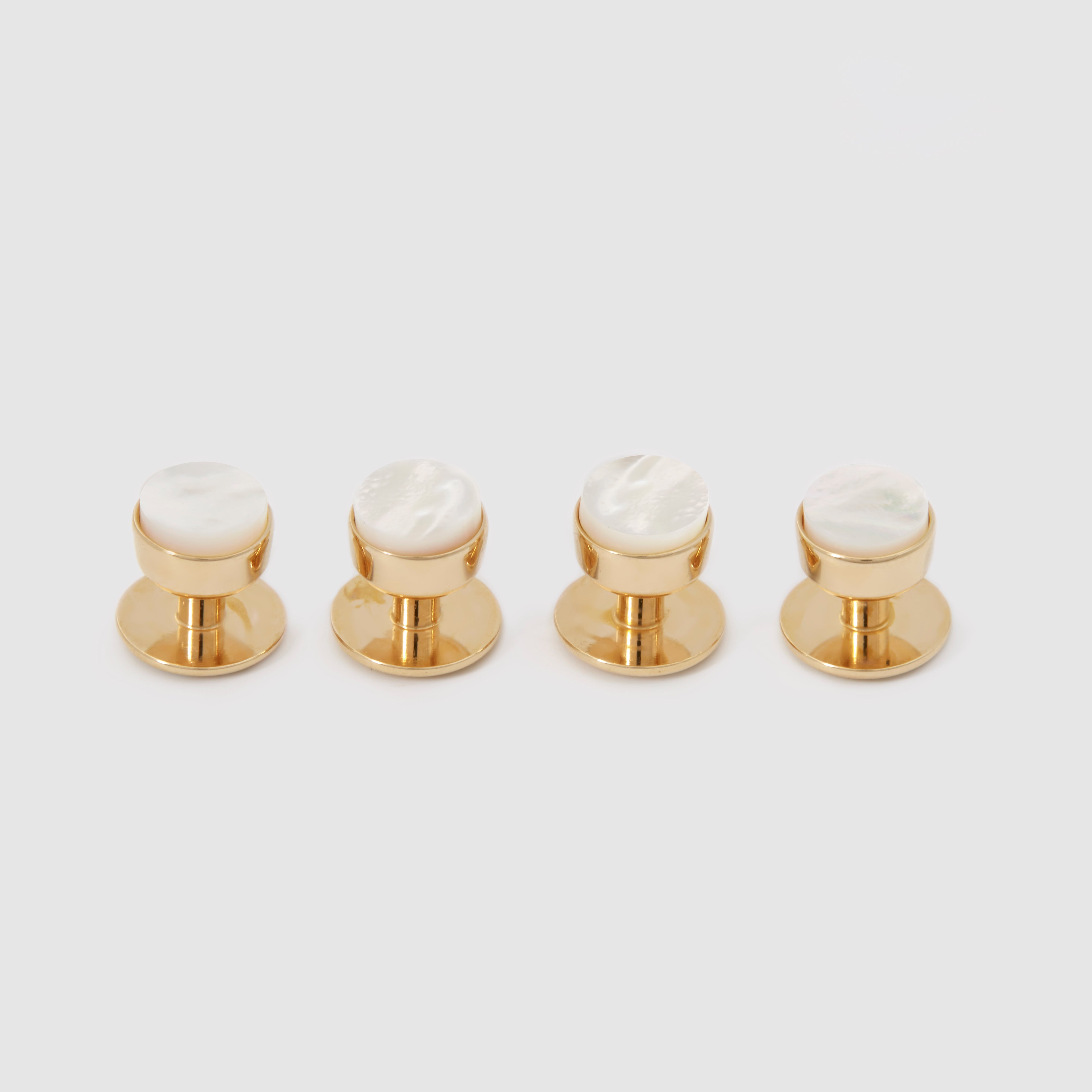 Mother of Pearl Bow Stud Set | 18 Carat Gold Plating | Codis