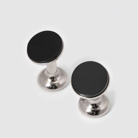 rhodium cufflinks