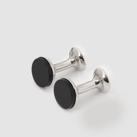 rhodium cufflinks