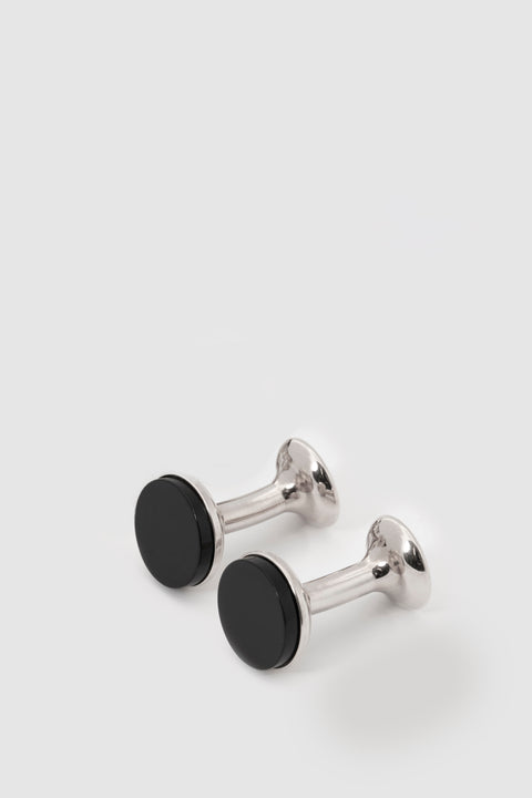 rhodium cufflinks